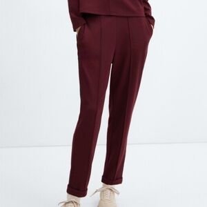 Mango Seamed Cuffed Piquet Trouser Joggers